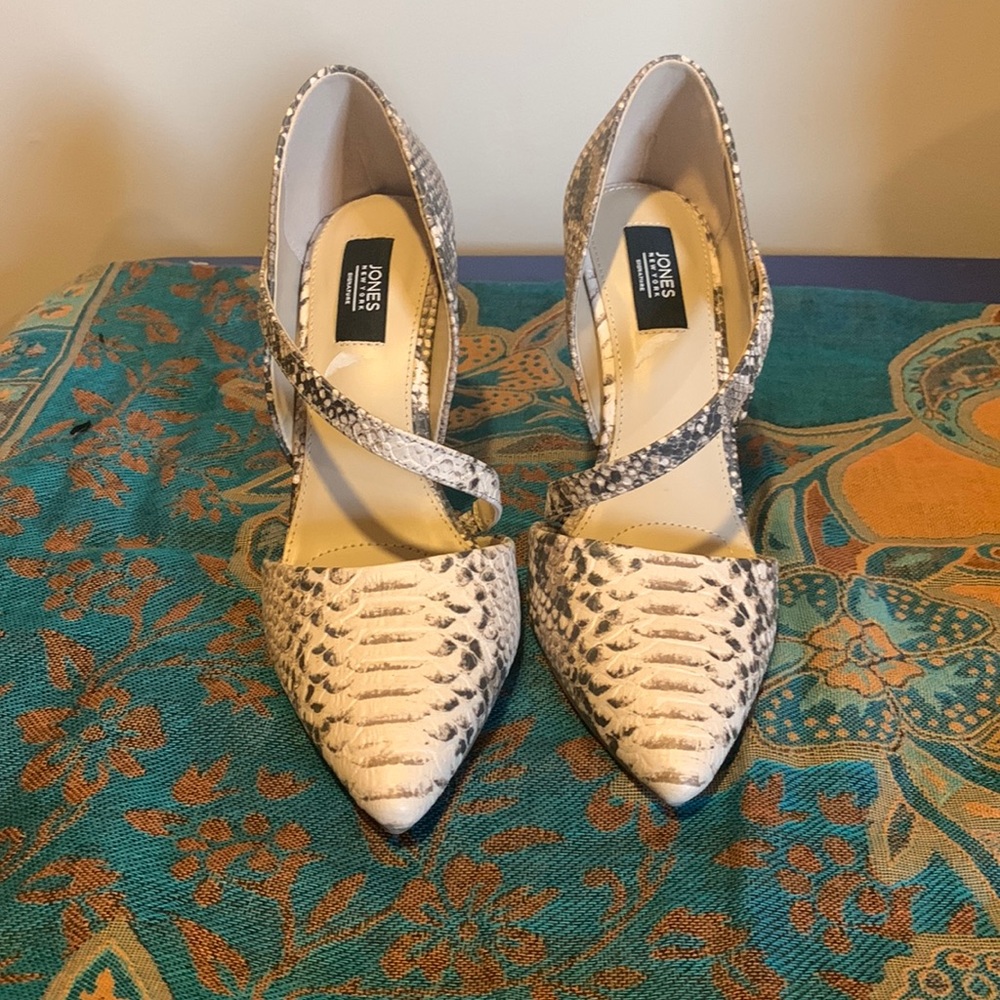 Snake skin stilettos